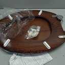 Angel Shield Elongated Wood Toilet Seat with Quiet Close,Easy Clean,Quick-Release Hinges(Elongated,Dark Walnut)