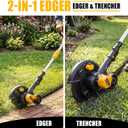 Cordless Lawn Edger Compatible with DeWalt 20V Max Battery (Tool Only)