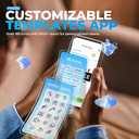 Nelko Label Maker Machine with Tape, PM220 Bluetooth Label Printer, 2 Inch Portable Thermal Printer for Small Business, Address, Logo, Clothing, Sticker Printer for Phones & PC, Blue