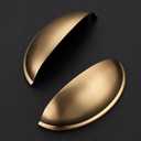 Ravinte 20 Pack 3" Drawer Pulls Champagne Bronze Cabinet Cup Pulls Kitchen Hardware Cabinet Handles Drawer Handles Knobs 3 inch Hole Center