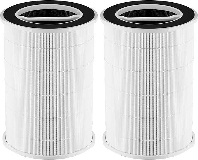 Kymucolvin 2Pack P200S/G200S Filter Replcement Compatible with Welov P200S/P200 Pro and G200S/G200 Air Purifier,Part# P200S/P200 Pro/G200S/G200,3-in-1 Ture Activated Carbon Filter
