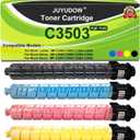 Compatible Toner Cartridge Compatible for Ricoh 841813 841816 841815 841814 MP C3003 C3503 C3004 C3504 C3004ex C3504ex Lanier MP C3003 C3503 C3004 C3504 C3004ex C3504ex (4-Pack)