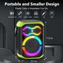 Portable Bluetooth Speakers 80W Big Powerful Wireless Outdoor Loud Stereo Deep Bass Sound Boombox TWS Home Party Speaker with Subwoofer LED Lights