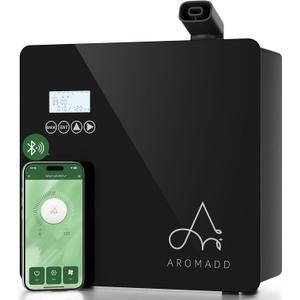 2025 Upgraded 3500 Sq.Ft Smart Scent Diffuser - HVAC System, Whole House Aroma & Hotel Collection Diffuser, Waterless Essential Oil Diffuser for Home Large Room, Cold Air Tech, 600mL (Black)