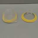 24 mm Oval Flanges Shields Compatible with Medela Pumps, Replacement Parts for Pump in Style, Symphony, Swing Maxi, Harmony and Personalfit FlexBreast Pump Accessories