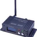 JERRAY DMX512 Wireless Controller, 2.4GHz LCD Display, Stage Light Transmitter Receiver Power Adjustable Repeater Lighting Dimmer Controller for Disco DJ Party Light (T/R Disp Staion)