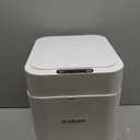 4.5 Gallon Smart Self-Sealing & Self-Changing Trash Can, 17L Automatic Motion Sensor Garbage Bin with Lid, Touchless Electric Wastebasket for Bathroom, Bedroom, and Office - White