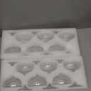 QOWOEO Set of 11 - Champagne Coupe Glasses, 7 Oz Clear Cut Rim Martini Glass with Short Stable Base, Ideal for Parties, Birthdays and Bars, Dishwasher safe