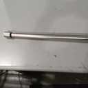 Brushed Nickel 48 to 84 Inch Telescoping Decorative Curtain Rods with Cap Finials