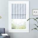 Exclusive Home Ricardo Total Blackout Roman Shade, 27"x64", Blue