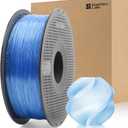 Bamboo Original TPU 90A 1.75MM Filament Exceptional Wear Resistance for Lasting Performance with RFID for Bambu Lab A1,A1MINI,X1,P1 AMS 1KG +/- 0.03mm AMS HT Compatible (Crystal Blue)