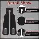 2 Pack Car Seat Hooks for Headrest, Double Headrest Purse Hook for Car, Car Seat Back Storage Hook with Metal Hooks, 2 in 1 Car Purse Hook Storage Accessories for Handbags Phone Bags