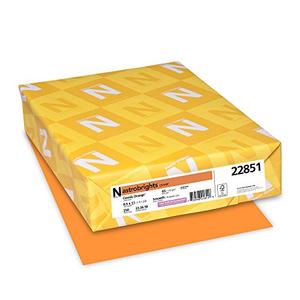 Neenah 65 lb Astrobrights Cosmic Orange Card Stock 250 Sheets