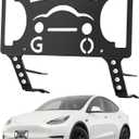 Model Y Front License Plate Holder Fit for Tesla Model Y 2019-2024/2026, Model Y Juniper 2026 Accessories No Drill License Plate Mount Kit No Adhesives License Plate Frame (Model 3 2019-2023)