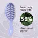 Wet Brush Go Green Speed Dry Hair Brush, Purple - Vented Design & Ultra Soft HeatFlex Bristles - Ergonomic Handle Manages Tangle & Uncontrollable Hair - Pain-Free Hair Accessories (1 Count (Pack of 1))