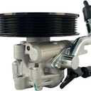 ALADICHE Power Steering Pump with Pulley Compatible with 2010-2013 Kia Forte, for 2012-2013 Forte5, for 2010-2013 Forte Koup (L4 2.0L/2.4L)