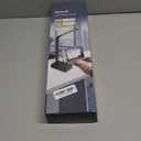 Infiway Desk Lamp with USB Charging Port: LED Desk Lamps for Home Office - 1 USB-A, 1 Type-C Charging Port, 2 AC Power Outlets, Touch Control Dimmable 5 Color 5 Brightness, Night Light(Black)