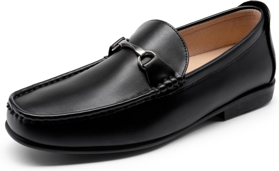 Bruno Marc Men's Dress Loafers Slip On Casual Driving Loafer (7, Black)