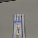 4 Pack Small Spring Tension Curtain Rod 8 to 12.5 Inch, Thin DIY Tension Rods No Drill for Slim Window Cupboard Closet Sidelights, White