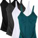 Womens Maternity Nursing Tank Cami for Breastfeeding with Adjustable Straps Large