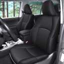 AOMSAZTO Custom Seat Covers for Toyota 4runner: 7 Seats 2010 2011 2012 2013 2014 2015 2016 2017 2018 2019 2020 2021 2022 2023 2024 Leather Car Seats Cover Full Set Black for 4 Runner 7 Seaters