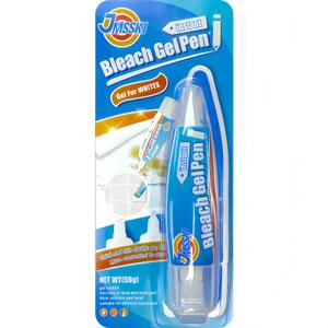 Bleach Pen for Clothes Stain Remover - 5-in-1 Bleach Gel Pen for Grout Black Cleaning, Denim DIY Bleach Design, Fridge Seal & Washer Slot Whitener, Dual-Tip Precision Non-Drip Gel (1.76 Fl Oz, Lemon)