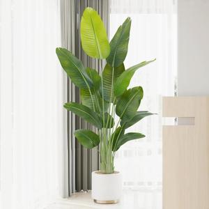Lifelike Bird of Paradise Artificial Plant,6ft Faux Banana Leaf Tree with 13 Trunks - Perfect Indoor Silk Floor Plant for Home Decor in Living Room, Office, and Bedroom 1Pack