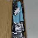 U Shower Curtain Rod Adjustable Stainless Steel U Shaped Rack Drill Free Install for Bathroom, Bathtub, Clothing Store (Black U Shaped, Length on both sides:31.5"-47",Middle width:34.7"-43")
