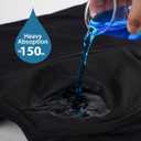 YESWEL Incontinence Underwear for Men, 150ML Absorbency Washable Reusable Cotton Heavy Flow Bladder Leak Proof Boxer Briefs (Multicolor01, XXX-Large)