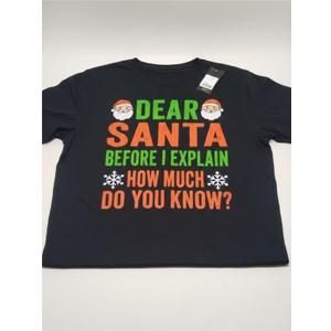 Dear Santa Before I Explain How Much Do You Know Shirt Xmas T-Shirt Size 4X