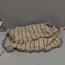 VHC Brands Farmhouse Bedding-Sawyer Mill Tan Fabric Euro Sham, 26x26, Dark Creme White, 1 Pieces