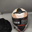 OUMURS Modular Motorcycle Helmets Full Face Flip up Street Bike Motorcycle Helmet for Unisex Adult Model 912 (Flower Sea Pink,XL)