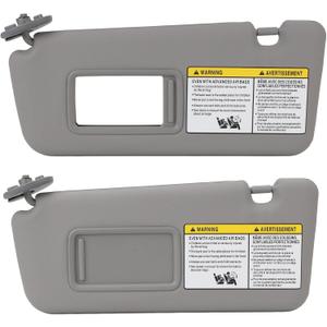 Left Driver Side Sun Visor for 2004 to 2005, OE # 7432042420B0, Sunvisor Replacement with Makeup Mirror, Automotive Sun Visor, Multifunctional Sun Shade Visor