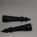 COLOER Landscape Lights 8 Inch In-Ground Stake Spikes Replacement 1/2" NPS Thread with Side Wire Way Medium Size, Heavy Duty Universal Slot Large Ground Post for Outdoor Garden Lights(2 Pack)
