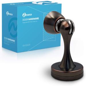Neoera Magnetic Door StopOil Rubbed Bronze Color Door Stopper Strong Magnetic Door Catch for Hold Door Open, Anti-Rust, Heavy Duty for Various Door Types, Wall & Floor Mount 4Pack