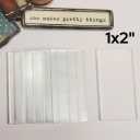 1"x 2" Rectangle Clear Flat Glass
