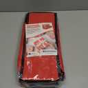 HOLDN STORAGE Premium Wrapping Paper Storage Container - Durable 600D Tear-Proof, Fits 27 Rolls Gift Wrap, Extra Pockets for Ribbons & Bows, Underbed Storage - Ideal for Holiday Christmas, Red