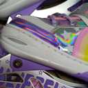 SULIFEEL Rainbow Unicorn Inline Skates for Girls Boys 4 Size Adjustable Light up Wheels Skates for Kids Beginner (Medium - Big Kid)