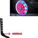 TRAINING WHEELS FLASH MUTE WHEEL BICYCLE STABILISER MOUNTED KIT COMPATIBLE FOR BIKES OF 12 14 16 18 20 INCH 1 PAIR