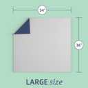 Medline Washable Bed Pads for Incontinence, Large 34 x 36 inch Reusable Underpads, 4 Pack, Pee Pads for Dogs, Adults, Kids and Baby, Navy with Gray Top Sheet