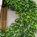 LZNPA Boxwood Wreaths for Front Door Realistic 22InchSpring Wreaths for Front Door Outside Front Door Wreath All SeasonGreen Wreath for Spring Farmhouse Porch Wall Wedding Room Home Decor