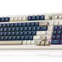 AULA S99 Keyboard, Wireless Gaming Keyboard Bluetooth Ergonomic Creamy Computer Keyboards Cute Full Size Backlit Tri-Mode BT/2.4GHz/USB-C for PC Laptop - 
Blue-Grey