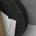 3M Black Stripper Pad 7200, 17 in, 5/Case