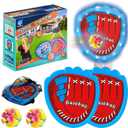 LED Toss and Catch Ball Set, Toddler Baseball Glove, Camping Beach Pool Toys For Kids, Outside Backyard Family Games, Sports & Outdoor Play Toys for 3 4-8 8-12 Year Old Boys Girls Birthday Gifts