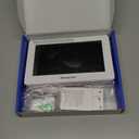 Newentor Weather Station Wireless Indoor Outdoor Thermometer, Color Display Digital Weather Thermometer with Atomic Clock, Barometric Pressure, Forecast Station with Adjustable Backlight, White (Off-white with 1 sensor)