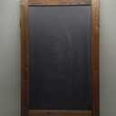 Large Sturdy Handcrafted 40" x 20" Wooden A-Frame Chalkboard Display / 4 Liquid Chalk Markers & Stencil Set/Sidewalk Chalkboard Sign Sandwich Board/Chalk Board Standing Sign (Rustic)