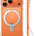 TORRAS Ostand Slim for iPhone 17 Pro Case, Stronger Magnetic Stand Fit for MagSafe, Frameless Ultra-Thin Fit, Anti-Yellowing Clear Borderless Case for iPhone 17 Pro 6.3 inch