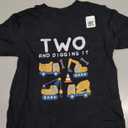  Kids Two and Digging It Construction Trucks 2nd Birthday Boys Kid T-Shirt, 2T