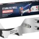 McKillans Stainless Wall Organizer PRO - Pressure Washer Gun & Foam Cannon Holder - Foam Cannon Wall Mount Quick Connect - Tip & Nozzle Holder - Wall Mounted Garage Organizer