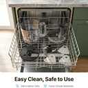 OLIXIS Food Processor 10.5 Cups, 600W Powerful Food processors with 5 Blades, Dishwasher Safe Meat Grinder for Slicing, Shredding, Chopping, Kneading, for Meat, Vegetables, Fruit, Dough